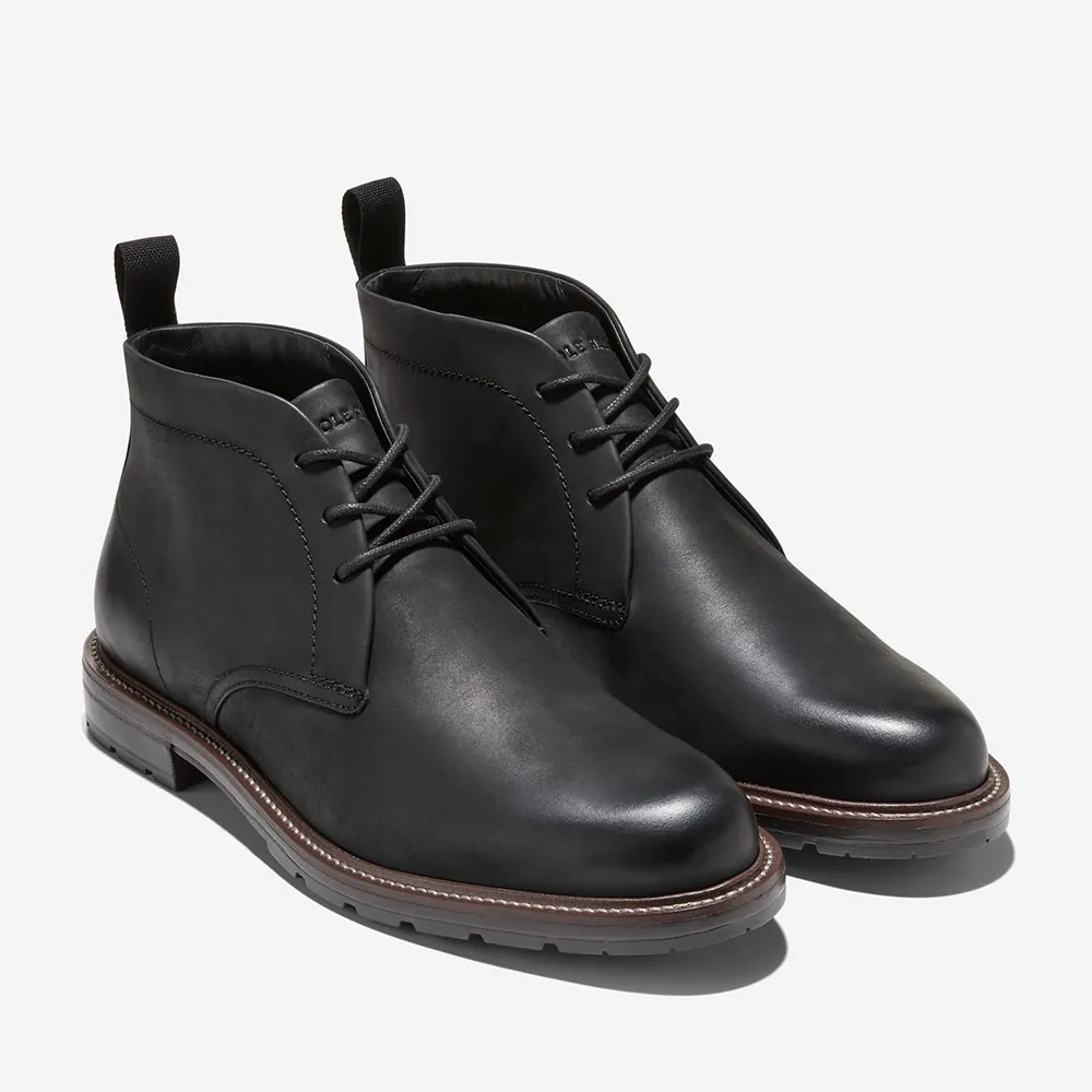 【Cole Haan】Roundhill Grand Chukka Boot 查卡靴 男款一般楦 黑色(C41518)