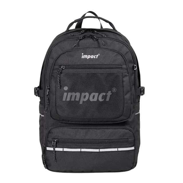 【IMPACT 怡寶】K•STYLE 成長型護脊書包（速）-黑色 IM00306BK
