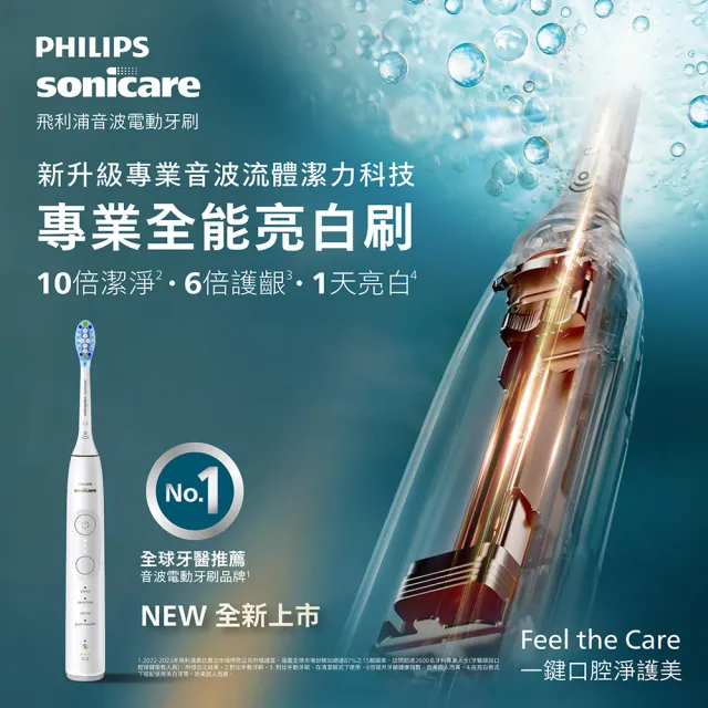 【Philips 飛利浦】HX7420/11 專業全能亮白刷 (雙核馬達/10倍潔淨/360°護齦/1天亮白/官方直營)