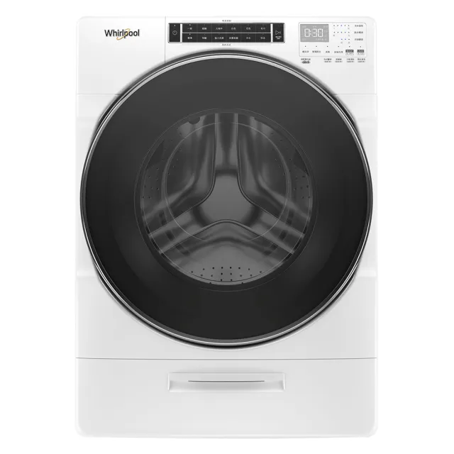 【Whirlpool 惠而浦】家電快配17+16公斤〔桶裝〕瓦斯乾衣機+變頻滾筒蒸氣洗衣機8TWFW8620HW+8TWGD8620HW