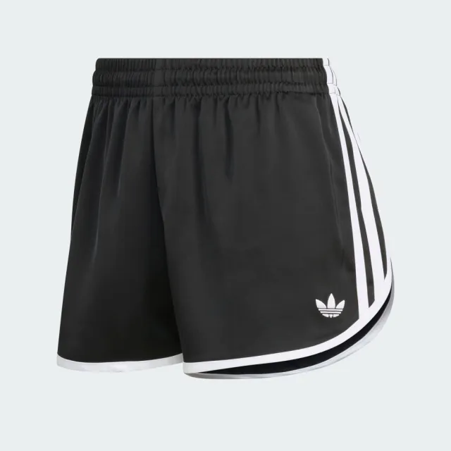 【adidas 愛迪達】短褲 女 運動褲 三葉草 亞規 3S SPRNTR SHORT 黑 KD7977