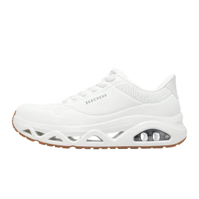 【SKECHERS】休閒鞋 Uno Glide-Step Slip-Ins 男鞋 白 氣墊 膠底 183420WHT