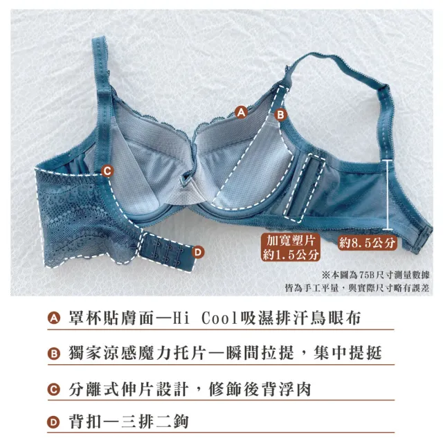 【Swear 思薇爾】撩波巴黎之春系列B-C罩涼感蕾絲集中包覆女內衣(奶油色)