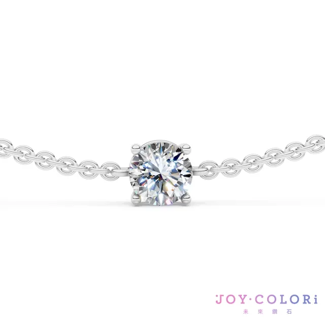 【JOY COLORi 未來鑽石】PT950鉑金 耀光 20分圓鑽手鍊 BR8043BLG(培育鑽石)