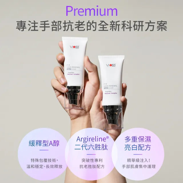 【Swissvita 薇佳】A醇肽煥新生美手霜50ml(A醇+六胜肽 緊緻抗老 護手霜)