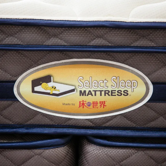 【床的世界】美國首品系列摯愛針織邊框加強中鋼獨立筒床墊 - 雙人 5 X 6.2 尺