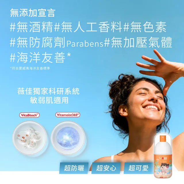 【Swissvita 薇佳】超C防曬水噴霧SPF50+★★★★ 冰爽涼感型50ml
