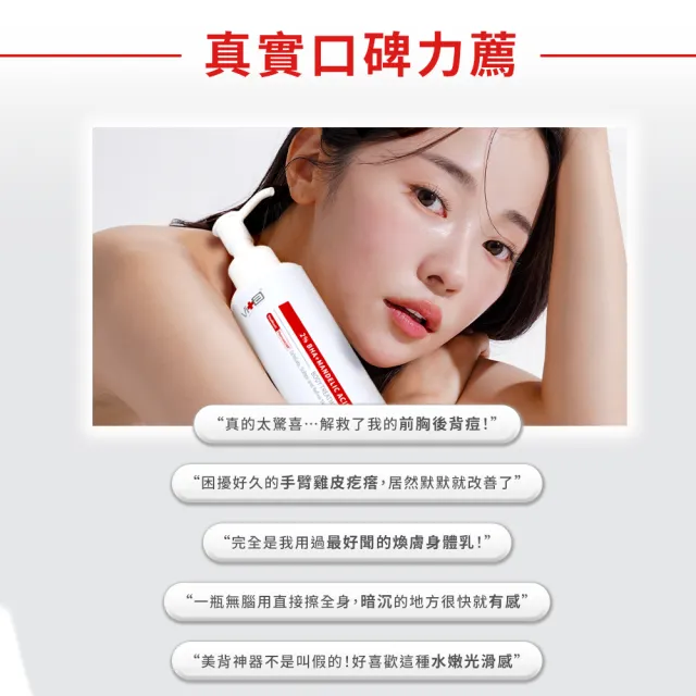 【Swissvita 薇佳】2%水楊酸蜜花酸晶身體乳2入組(改善背痘粗糙)