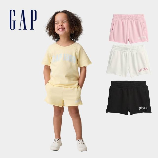 【GAP】babyGap套穿式法式毛圈布短褲-多色任選(898693)