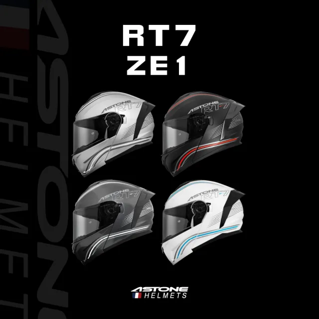 【ASTONE】官方直營-RT7 ZE1 彩繪款 全罩可掀式雙鏡片(全罩可掀式安全帽 可樂帽 汽水帽)