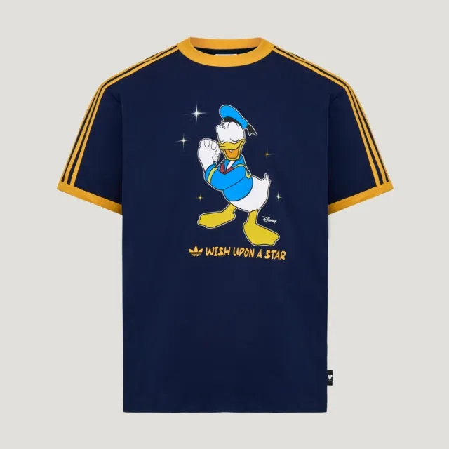 【adidas 愛迪達】短袖上衣 男 三葉草 亞規 DONALD WISH TEE 藍黃 KT7776