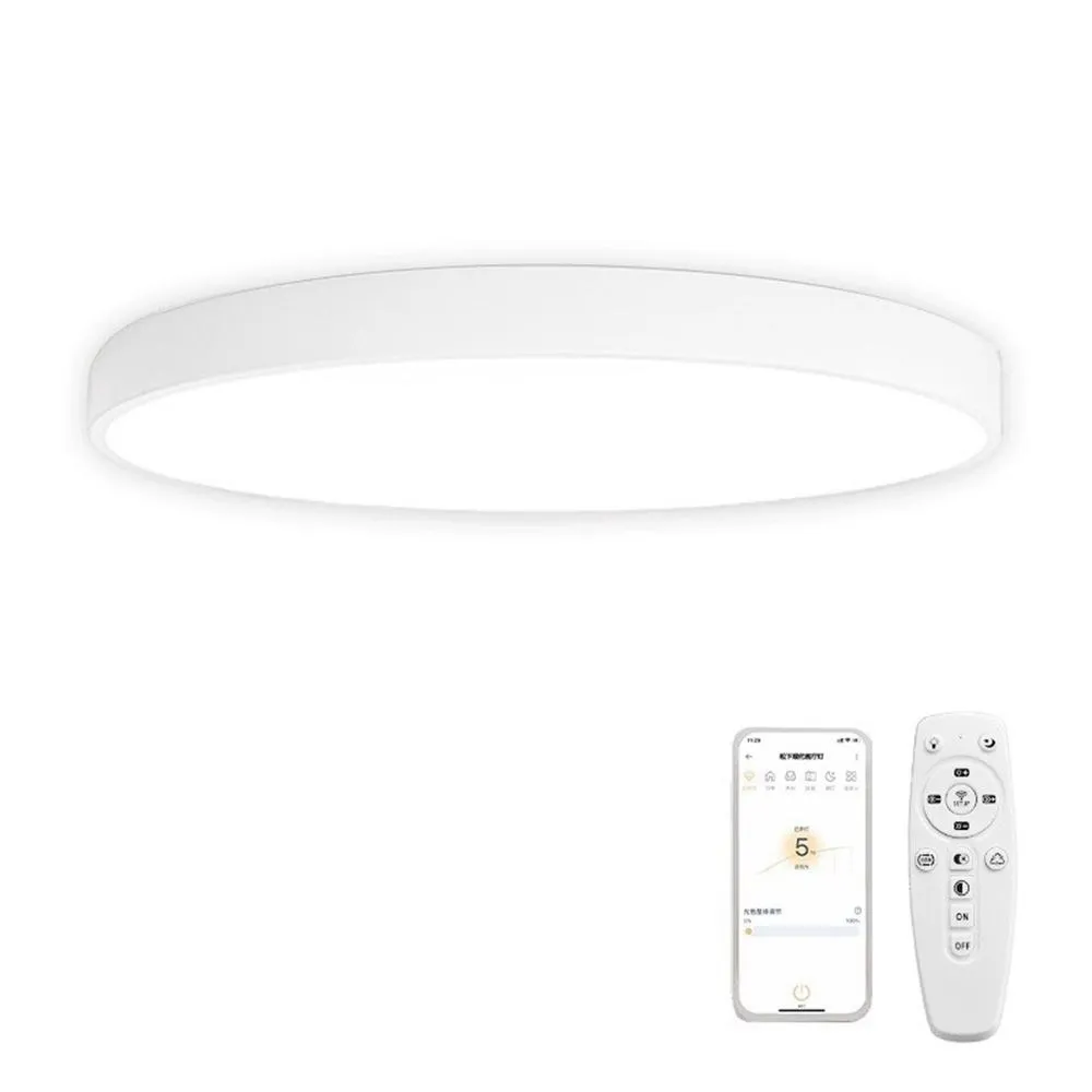 【聚美照明】LED圓形全光譜吸頂燈 60CM8000lm高亮護眼燈(防藍光/6-8坪適用/APP三色無極調光)