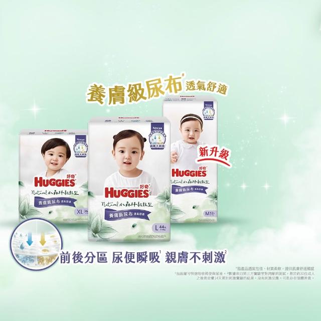 【HUGGIES 好奇】小森林黏貼型 M-XL(黏貼型紙尿褲/尿布/箱)