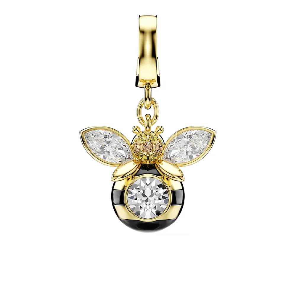 【SWAROVSKI 施華洛世奇】Idyllia Charm 可愛小蜜蜂吊飾 618年中慶 推薦(5743132)