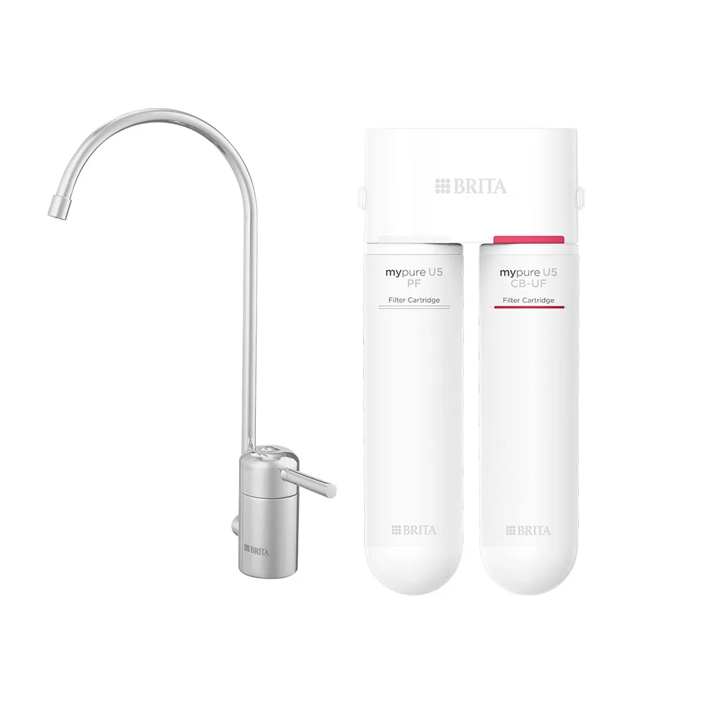 【BRITA】官方直營 mypure U5 超微濾菌櫥下濾水系統(國家標準可生飲)