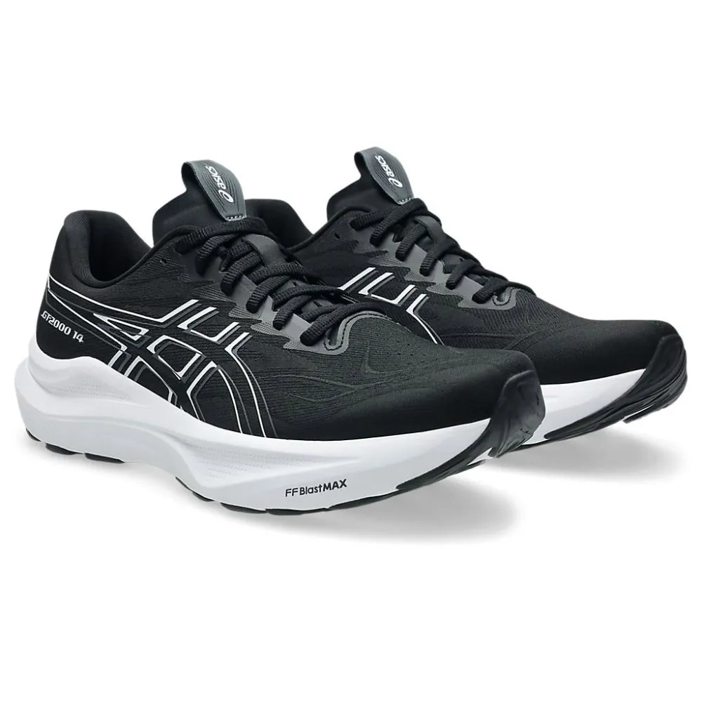 【asics 亞瑟士】慢跑鞋 男鞋 運動鞋 緩震 4E楦 GT-2000 14 黑 1011C057-001