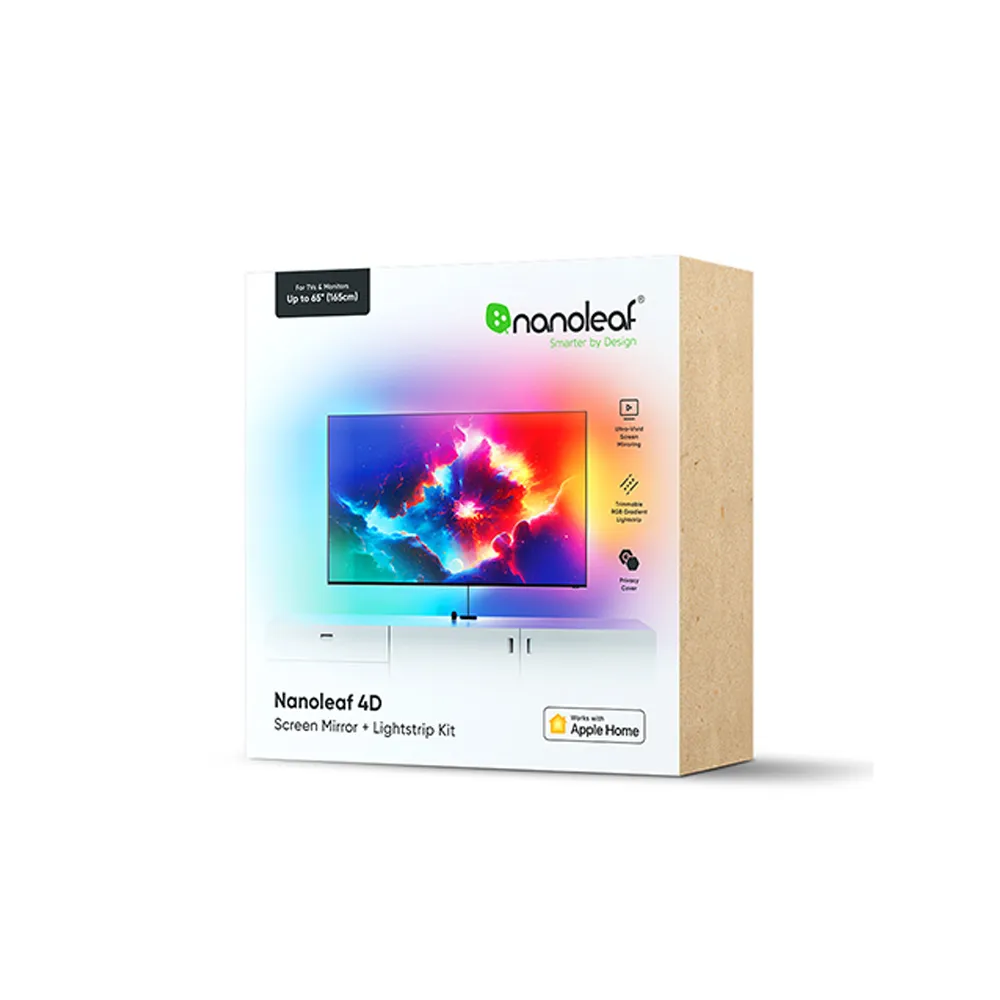 【nanoleaf】4D 電視螢幕同步氛圍燈組5.2M(RGB LED 85吋 音樂 氣氛燈 LED燈 燈帶 燈條 螢幕 電視)