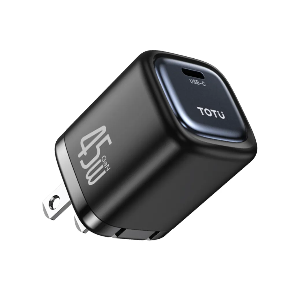 【TOTU】單孔 USB-C GaN氮化鎵充電器充電頭快充頭 45W快充 FastPro系列(支援iPhone 17/16/安卓)