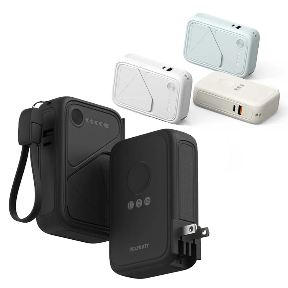 【POLYBATT】台灣製造 X3 防爆固態 20W八合一行動電源10000mAh(CCC認證/快充/磁吸)