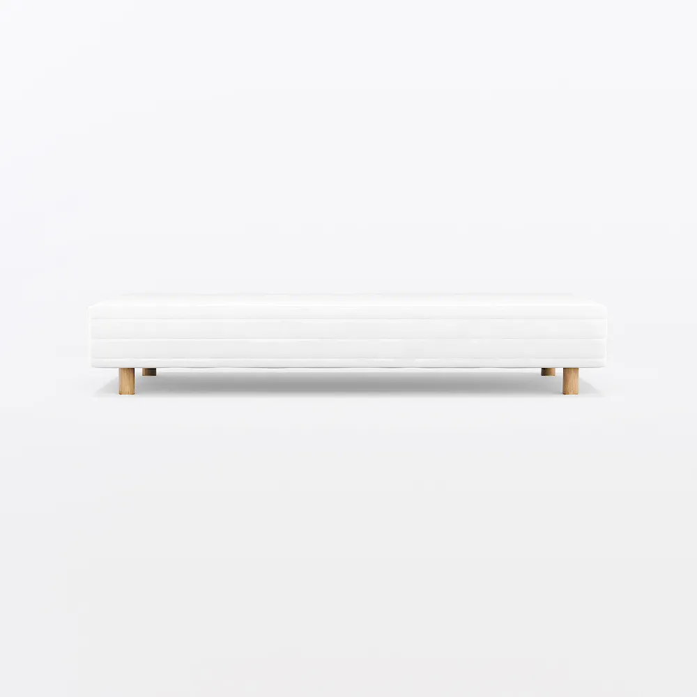 【MUJI 無印良品】附床板床墊/D/床墊套可水洗/組裝式/木製腳/12cm(大型家具配送)