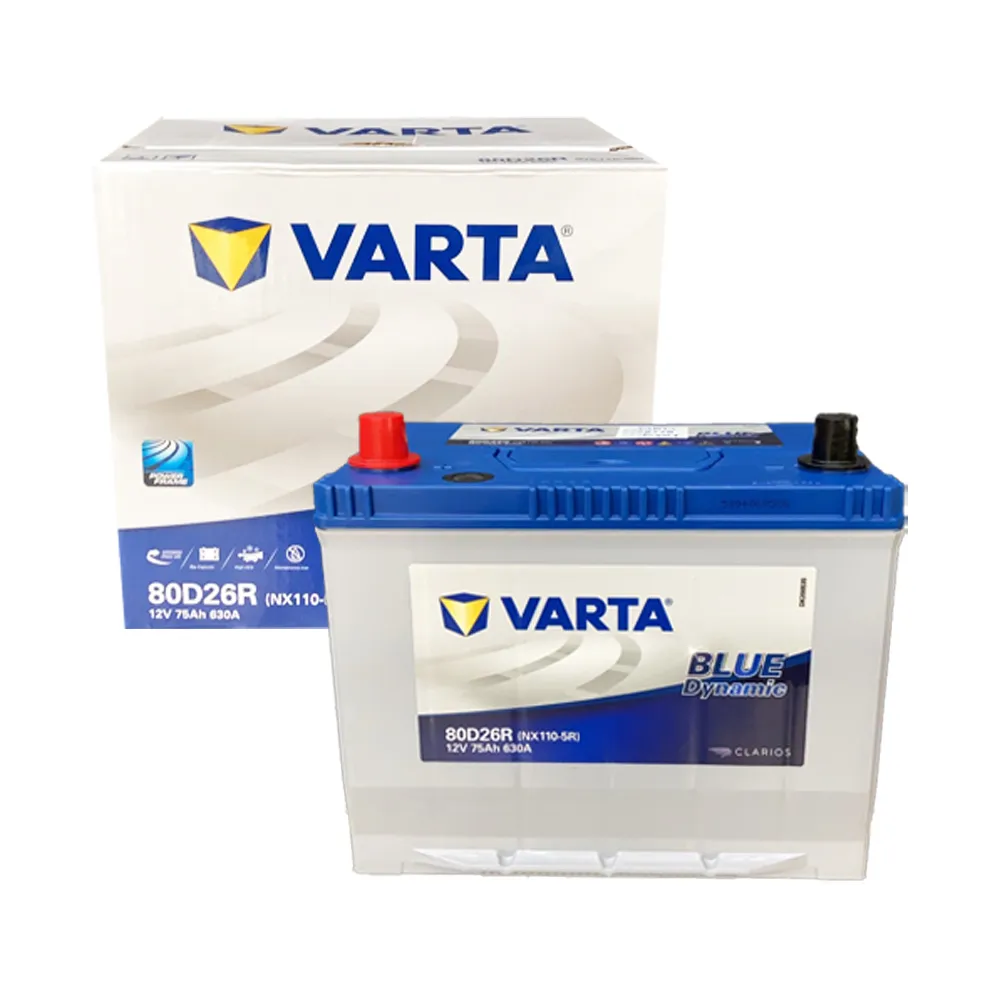 【VARTA 華達】80D26R 免加水銀合金 汽車電瓶