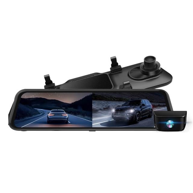 【Autotek】4K+2K前後雙Sony星光夜視電子後視鏡行車記錄器 TS碼流 固定照相區間測速科技執法