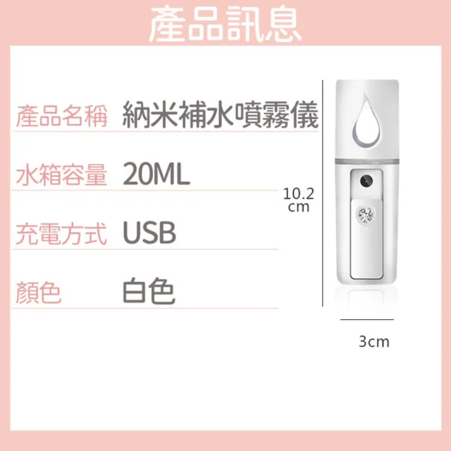 【同闆購物】納米保濕噴霧儀 20ml 蒸臉儀 納米霧化 納米噴霧 保濕噴霧儀 加濕器 補水儀 保濕 保濕儀 美容