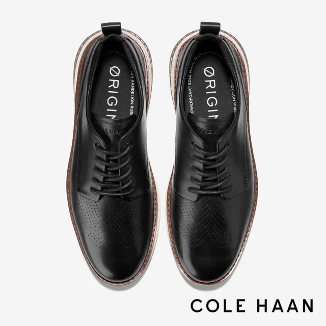 【Cole Haan】OriginalGrand Energyweave Oxfords 雷射打孔牛津鞋 男款寬楦 黑色(C41982)