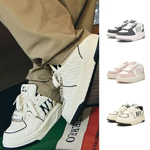 【MLB】Monogram老爹鞋 學長鞋 Chunky Liner系列 紐約洋基隊(3ASXE035N-三款任選)
