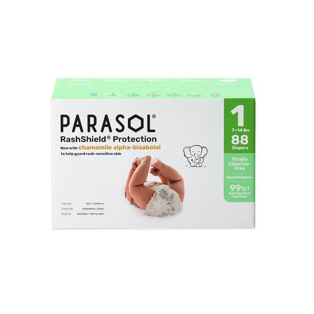 【PARASOL】總代理｜進化版_Clear+Dry 新科技水凝尿布 禮盒組 黏貼型NB-L