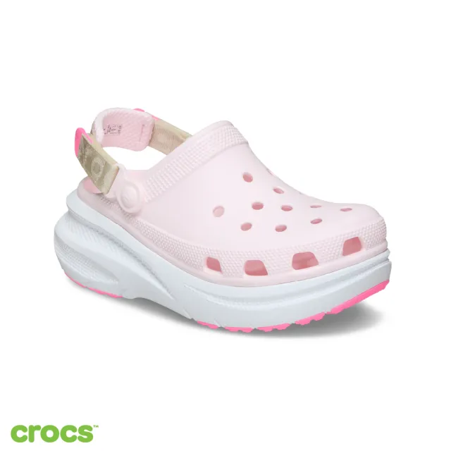 【Crocs】中性鞋 新系列 拼色動感泡芙 厚底克駱格(214096)