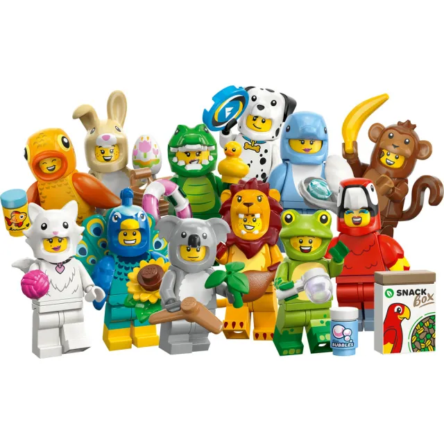 【LEGO 樂高】Minifigures 71051 第 28 代-動物(角色人偶 隨機驚喜盒 積木 玩具)