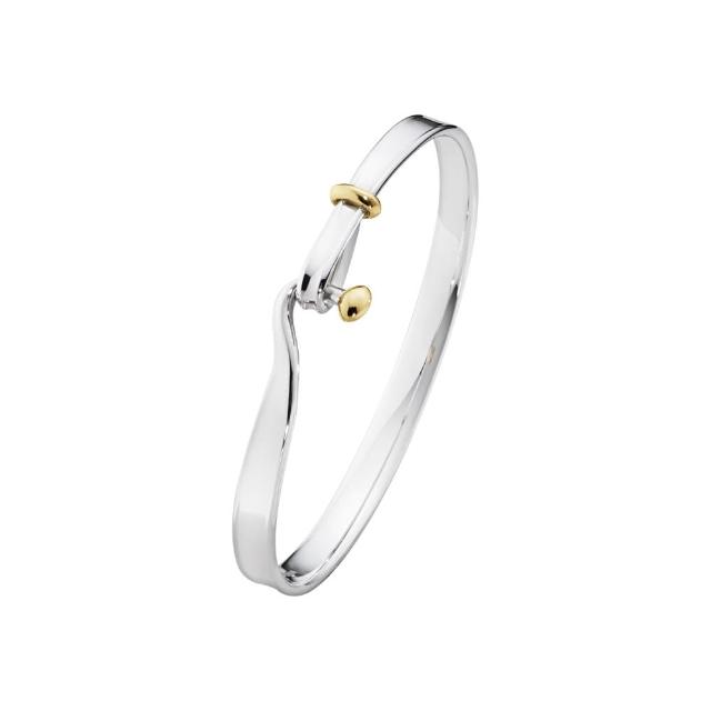 【Georg Jensen 喬治傑生】TORUN 手鐲(純銀 18K黃金)