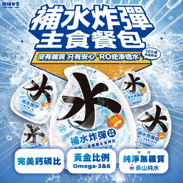 【PAW PAW LAND 肉球世界】補水炸彈主食餐包45gx12入(貓咪主食餐包)