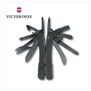 【VICTORINOX 瑞士維氏】Swiss Tool MXBS工具鉗 105mm/24用/黑(3.0226.M3N)
