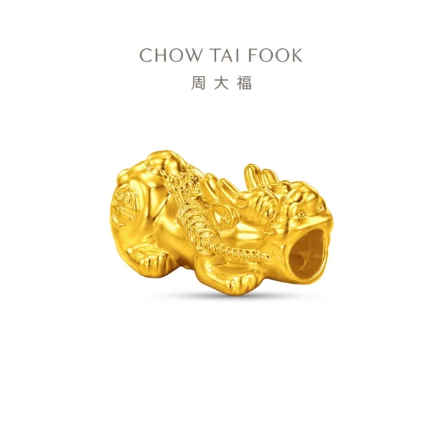 【周大福】招財納福 腰纏萬貫貔貅 黃金串珠