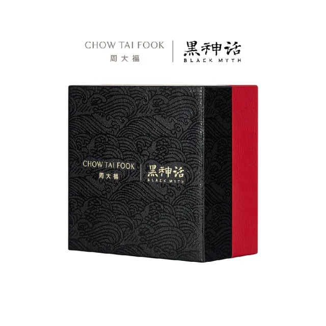 【周大福】黑神話聯名 六根黃金圖騰 黑曜岩矽化玉黃金手鍊(多款可選)