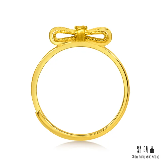【點睛品】網路獨家款 雙層蝴蝶結 黃金戒指_計價黃金