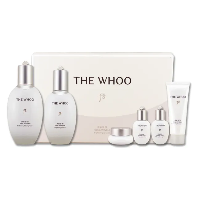即期品【WHOO 后】拱辰享雪珍珠凝潤保養禮盒(凝露150ML+20ML+凝乳110ML+20ML+水凝霜10ML+潔顏乳40ML)