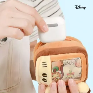 【Disney 迪士尼】雙11 Toy Story玩具總動員周邊商品正版耳機收納包零錢包彈簧狗臘腸狗生日禮物 
