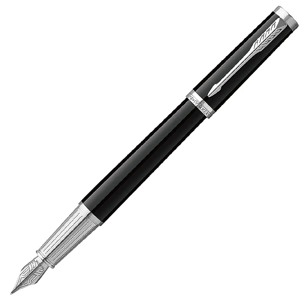 【PARKER】Parker 派克 精英系列麗雅黑白鋼筆 免費刻字(原廠正貨)
