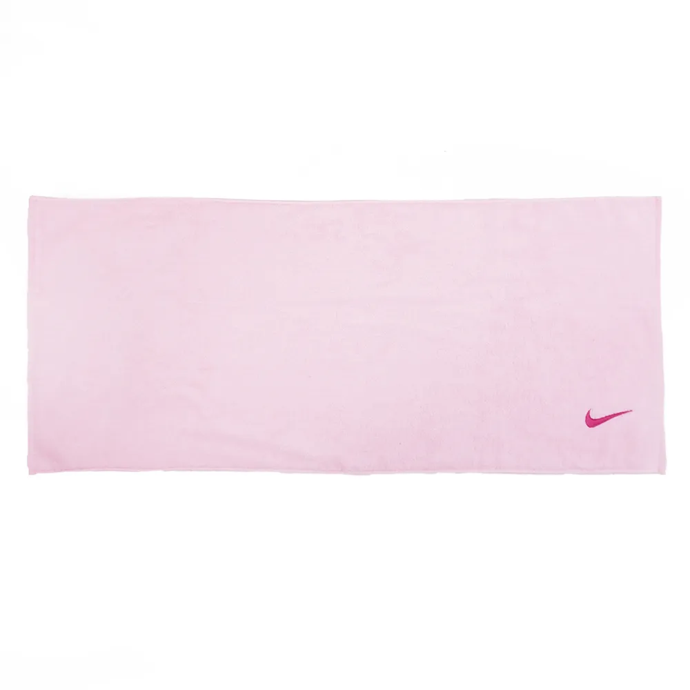 【NIKE 耐吉】Solid Core 毛巾 運動 瑜珈 登山 居家 80x35cm 淺粉(AC9637-606)