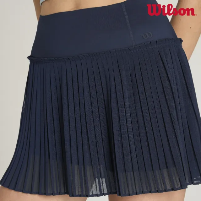 【WILSON】Mesh Pleat Skirt Classic Navy 女款 服飾 半身裙 海軍藍 WE00097U001001