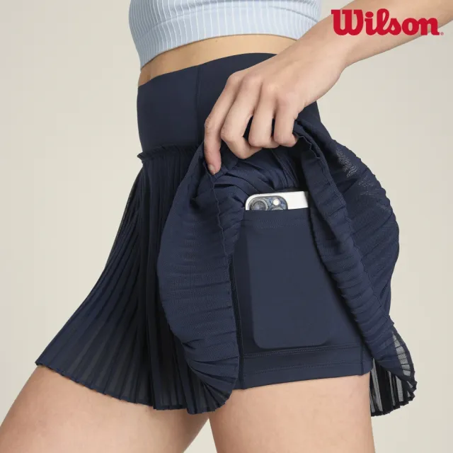【WILSON】Mesh Pleat Skirt Classic Navy 女款 服飾 半身裙 海軍藍 WE00097U001001