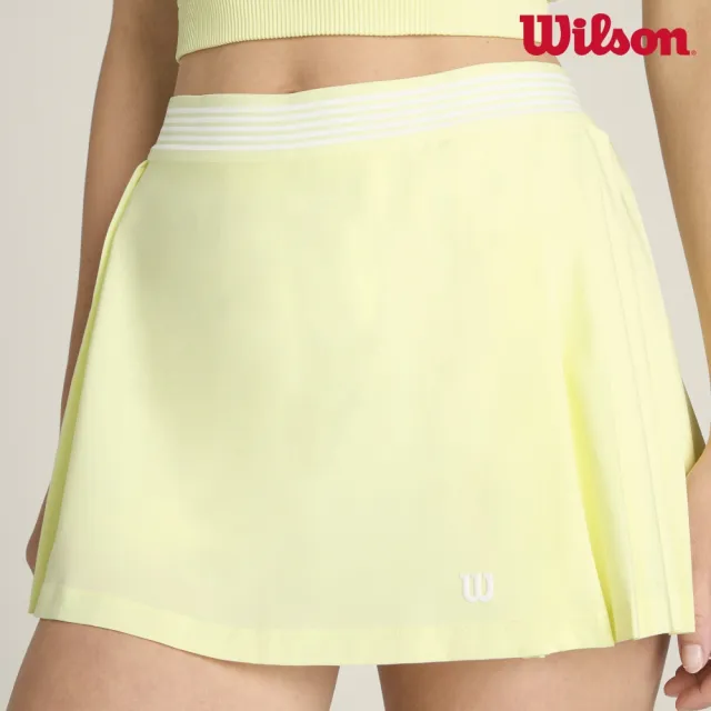 【WILSON】Cross Court Skirt Tender Yellow 女款 服飾 半身裙 黃色 WW00435Y008001