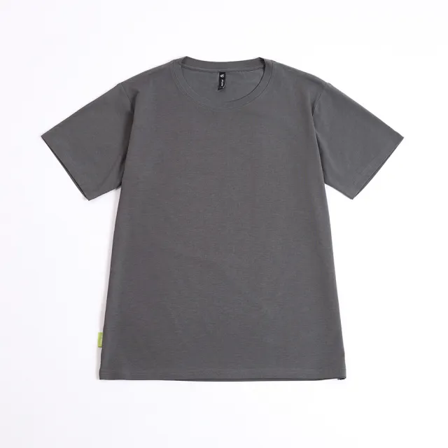 【ADISI】中性SORONA混紡絲滑涼感循環圓T AL2611118 烟灰色 M-5XL｜UPF50+ 抗UV 吸濕排汗 抗菌 彈性 排汗衣