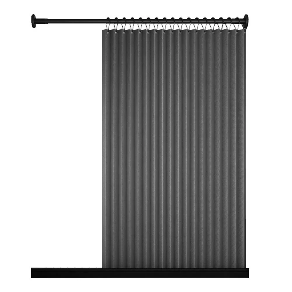 【Quality 聚家】折疊浴簾 磁吸浴簾 防水浴簾 浴室門簾 適用寬度160-180CM/防水防潮/滑順掛鉤/簡約高級