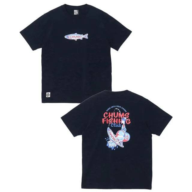【CHUMS】CHUMS 休閒 CHUMS Fishing Club T-Shirt短袖上衣 深藍 男 (CH012753N001)