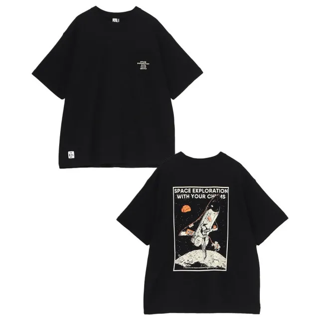 【CHUMS】CHUMS 休閒 Space Booby Spaceship Pocket T-Shirt短袖上衣 黑色 男 (CH012701K001)