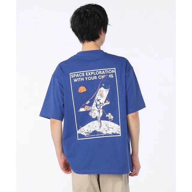 【CHUMS】CHUMS 休閒 Space Booby Spaceship Pocket T-Shirt短袖上衣 藍色 男 (CH012701A001)